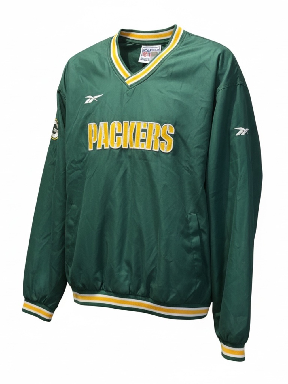 Packers Reebok Green & Yellow Pullover Windbreaker